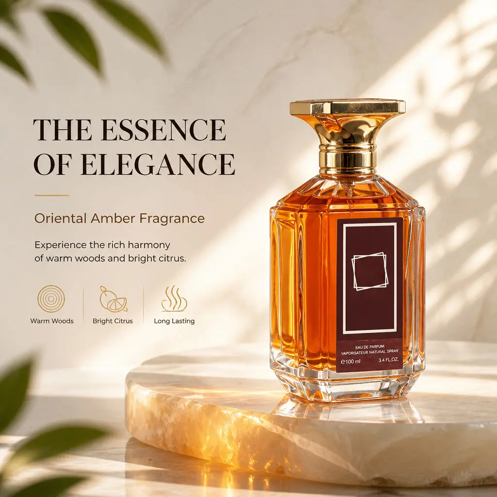 100ml Unisex Arabian Style EDP Perfume, Sandalwood Cedar Long Lasting Fragrance Spray