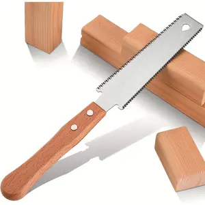 1pc Japanese Pull Saw - Precision Flush Cut Woodworking Tool with Flexible Steel Blade and Ergonomic Wooden Handle for Smooth, Effortless Trimming and Detail Tasks Hardware