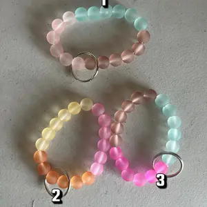 Acrylic beaded keychain