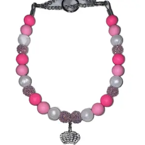 Martingale Dog Collar with Charm, Slip Collar Durable Silicone & Metal Secure Fit for Large Breeds Over 150 Pounds Easy Use Quick Care