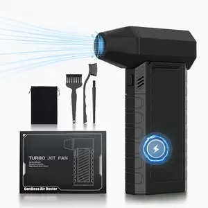 Portable Handheld Hair Dryer, USB Rechargeable 6000mAh Hair Blower with Chargeable Nozzle, Multifunctional Hair Dryer for Dust Removal & Outdoor Camping