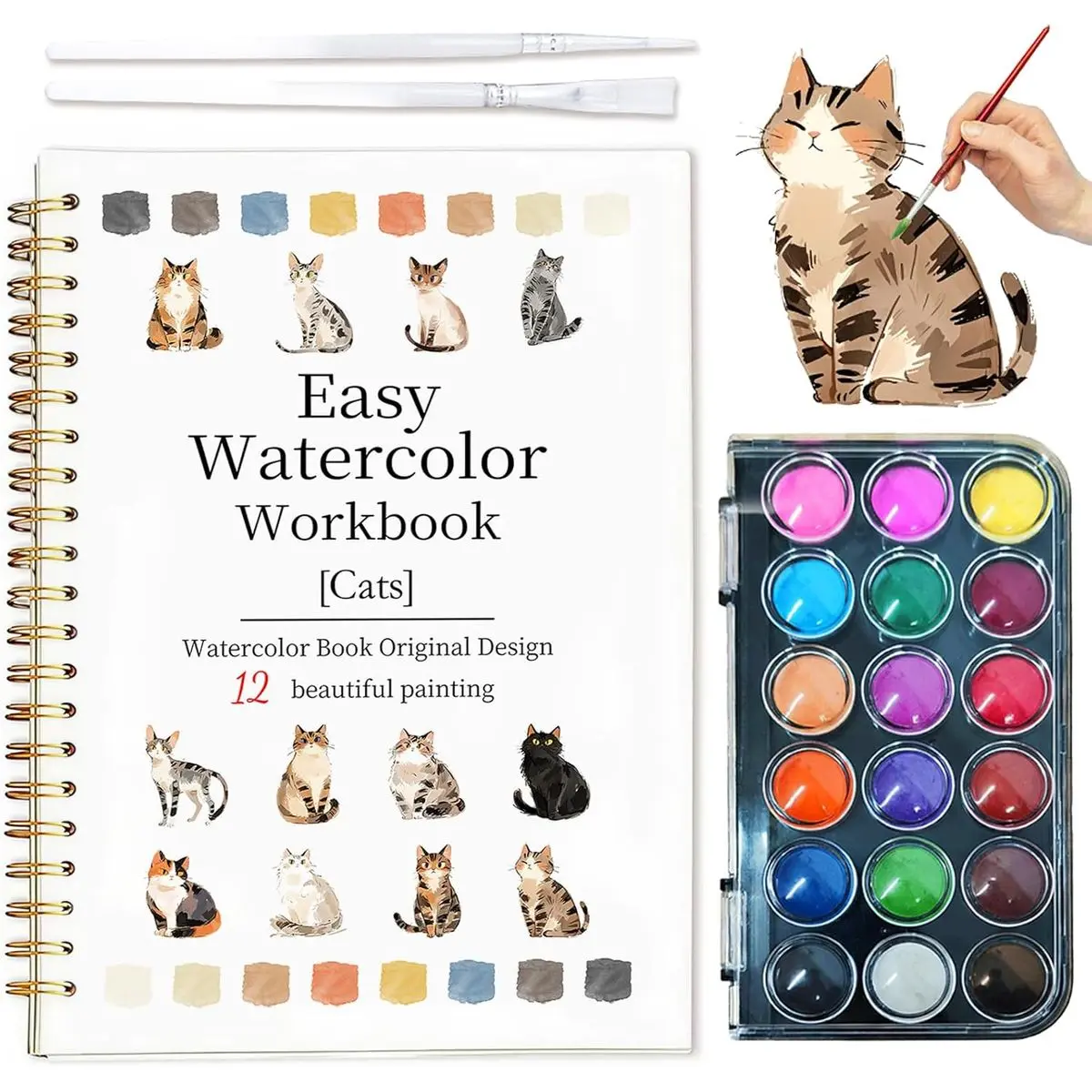 Cats - 18 Water Colors