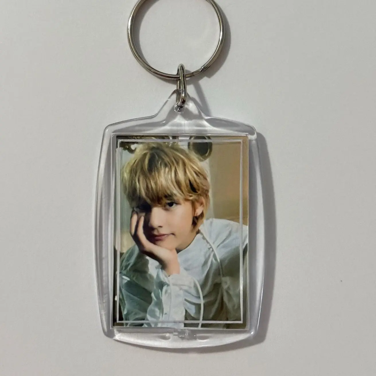 Bangtan Bias V OT7 Photo Kpop Deco Accessory for Army Acessories Acrylic Keychain Charm Keyring Freebies Concert Merch Tour Supper Cute, Keychain for Army, Army Handmade