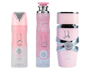 (3pc Bundle Pack) 10oz Yara Air Freshener + 3.4oz Yara EDP Spray + 200ml Yara Body Spray