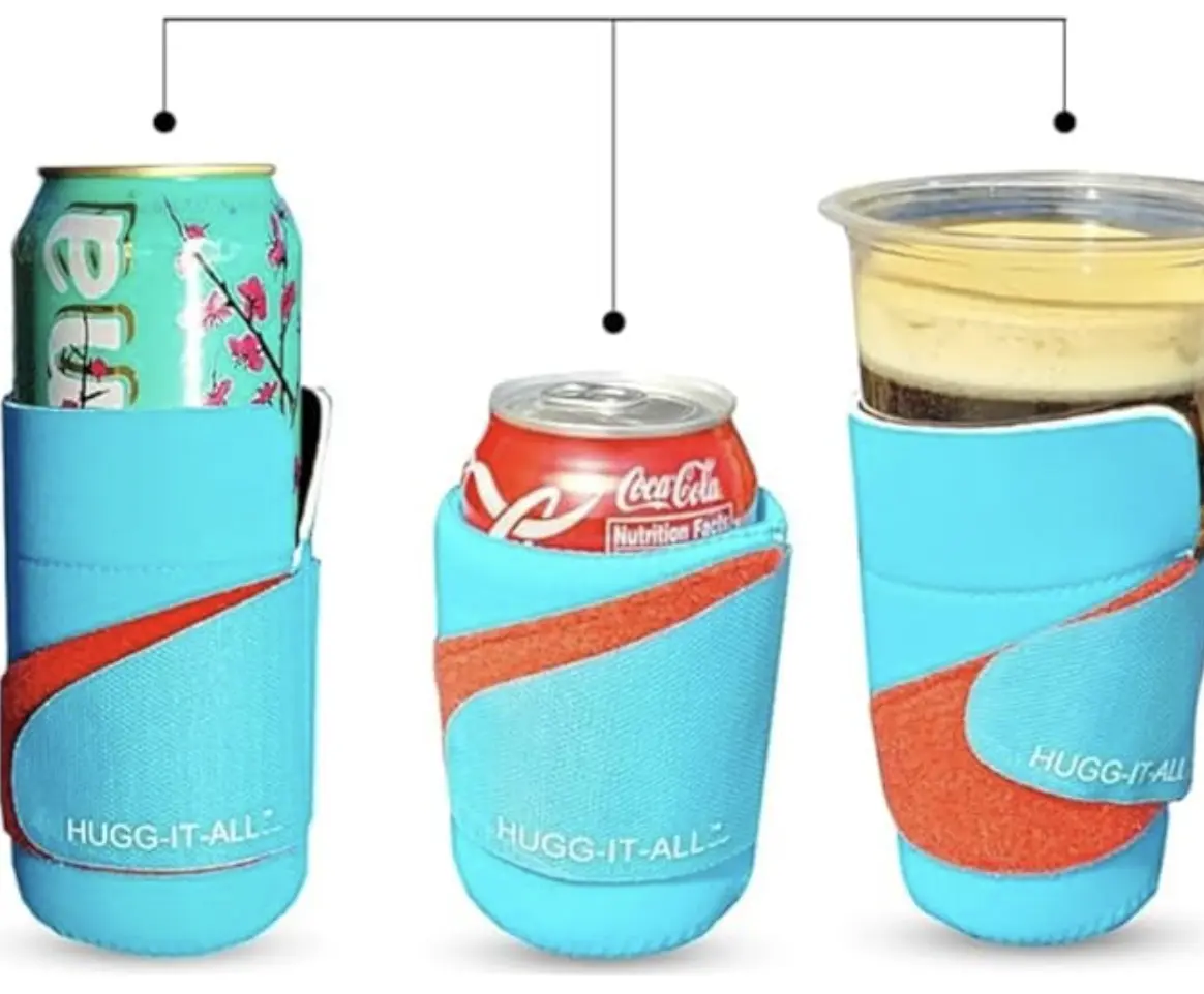 Universal Koozie - Fits 10oz to 32oz Cans, Cups & Bottles | Can Cooler - Teal Color Beverage Holder | Drink Drinkware