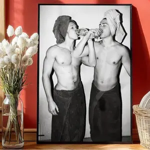 Heated Rivalry Drinking in Towel Poster Unframed, Hollander & Rozanov Poster Heated Rivalry - Team Hollanov Print, Stupid Canadian Wolf Bird Print, Heated Rivalry Print, Ilya Rozanov Shane Hollander, Hockey Romance Book Wall Art, Printable