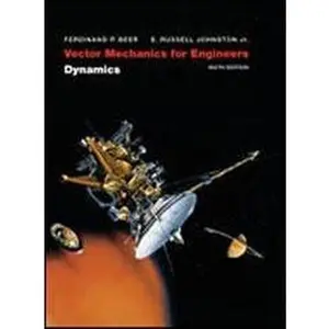 USED Book - Vector Mechanics for Engineers: Dynamics, 6th edition, New Media Version with sealed software by Ferdinand and E. Russell Johnston Jr. Be (Hardcover) - english