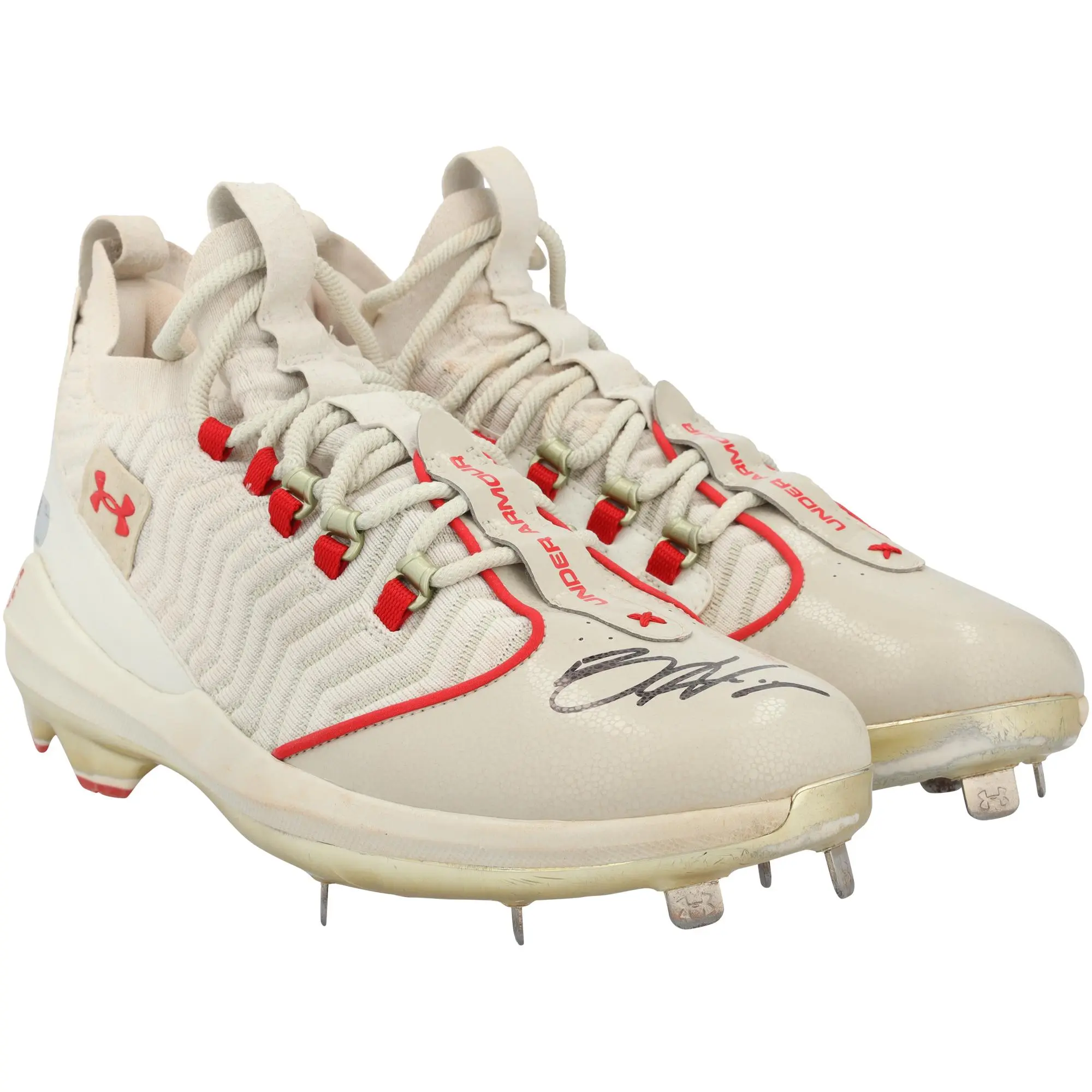 Bryce Harper Philadelphia Phillies Autographed Game-Used Gray Under Armour Cleats from the 2025 MLB Season - HH98515041-42 - Fanatics Authentic Certified