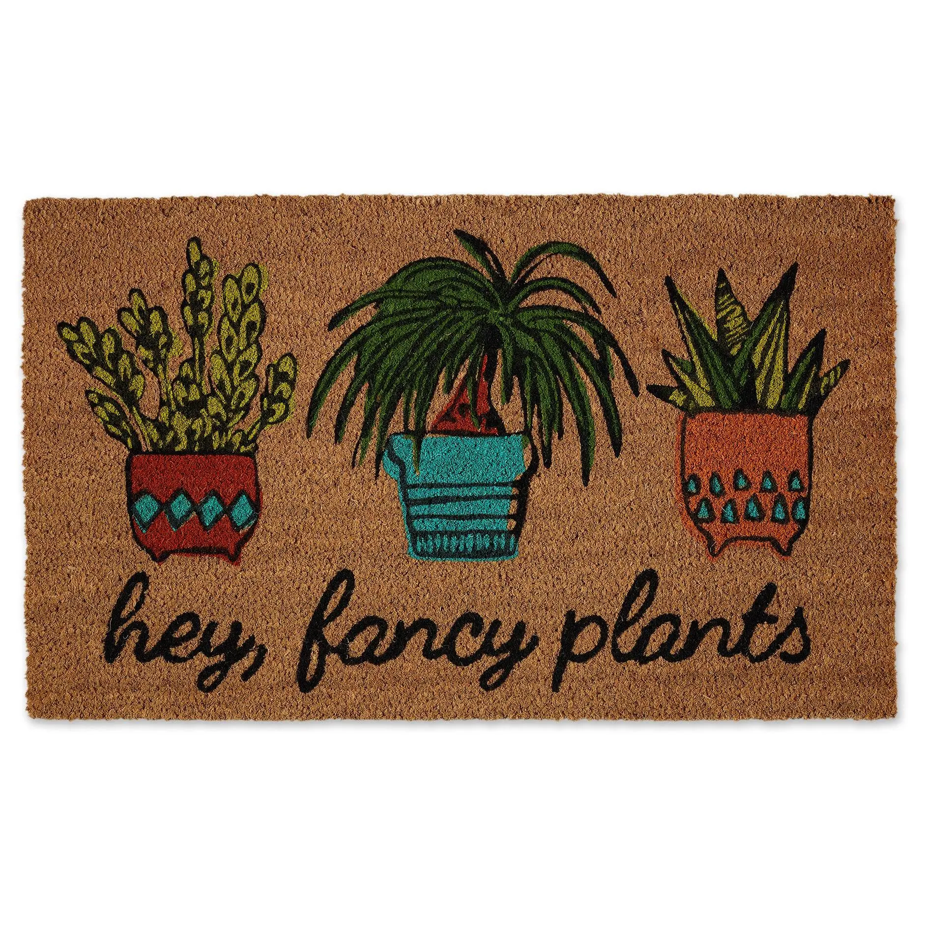 Design Imports Hey There Fancy Plants 18" x 30" Doormat