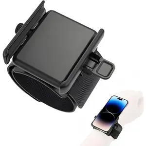Universal Sports Phone Holder, 360 Degree Rotatable Wrist and Arm Band for Running, Cycling, Climbing, Walking, Compatible with All Mobile Phones