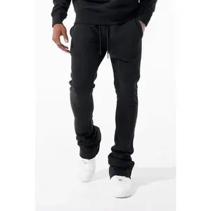 Jordan Craig Uptown Stacked Sweatpants (Black)
