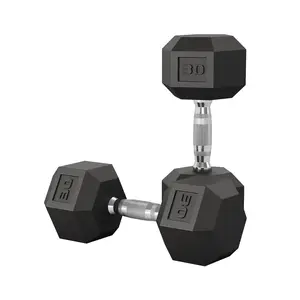 Dumbbell Set of 2, 50 LB Hand Weights Dumbbells Pair with Cast Iron Core, Rubber Encased Coating and Handle for Home Gym Strength Training