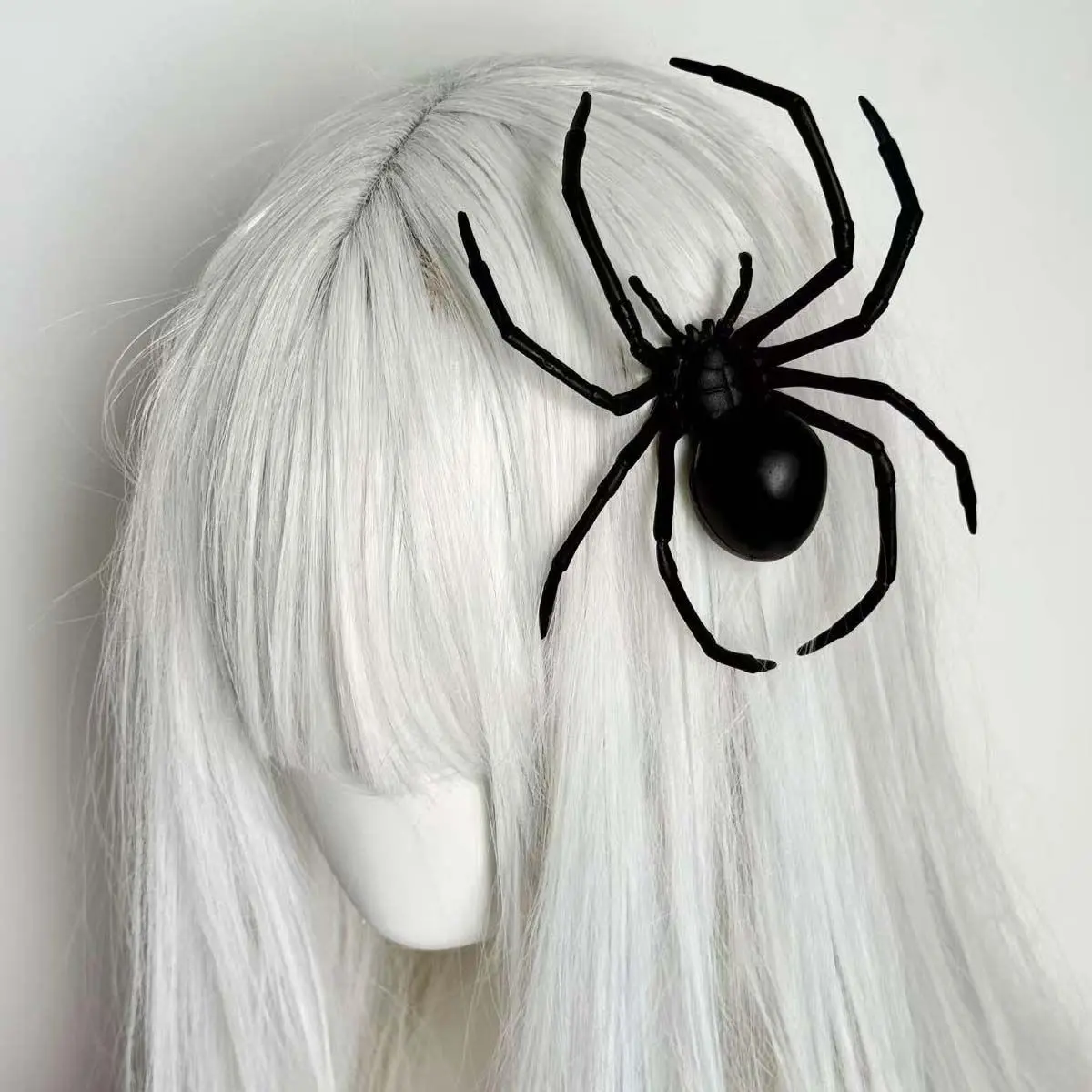 Women's Dark Gothic Large-Sized Spider Hair Clip & Vintage Pins Set - Horror Resin/ABS Bionic Spider Motif Hair Accessory, Avant-Garde Visual Individual Expression For Females, 1-Piece Stylish Cosplay Halloween Gift