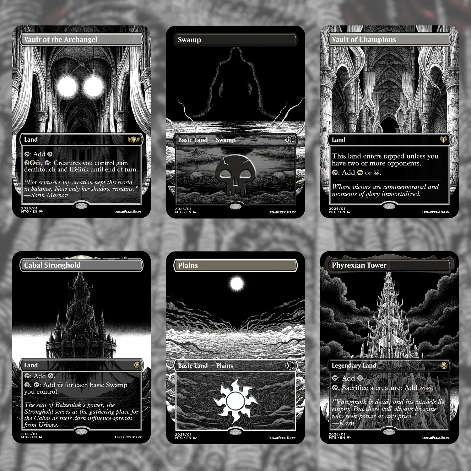 MTG Proxy Commander Deck  Ito Junji Inspired Horror Art Black & White |  Custom Magic The Gathering Gift for EDH Players - TikTok Shop
