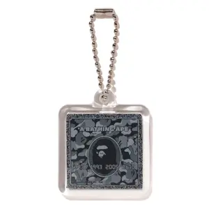 Bape Card Keychain Black Camo