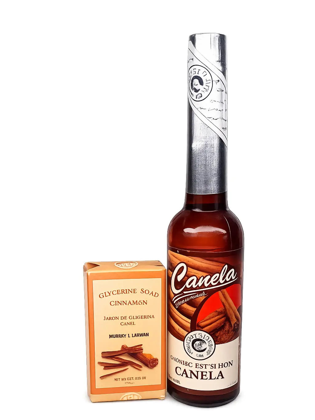 Canela Cologne, Colonia Canela, Warm Cinnamon Cologne and Cinnamon Soap Bar Set