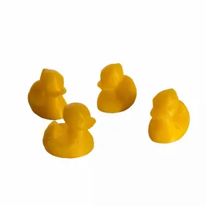 4pc Set Yellow Duck Stem Caps for Car, Bike, Vehicle - Schrader Valve Style
