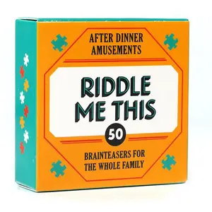 Riddle Me This: 50 Brainteasers for the Whole Family, After Dinner Amusements Card Game for Family Trips And Game Nights
