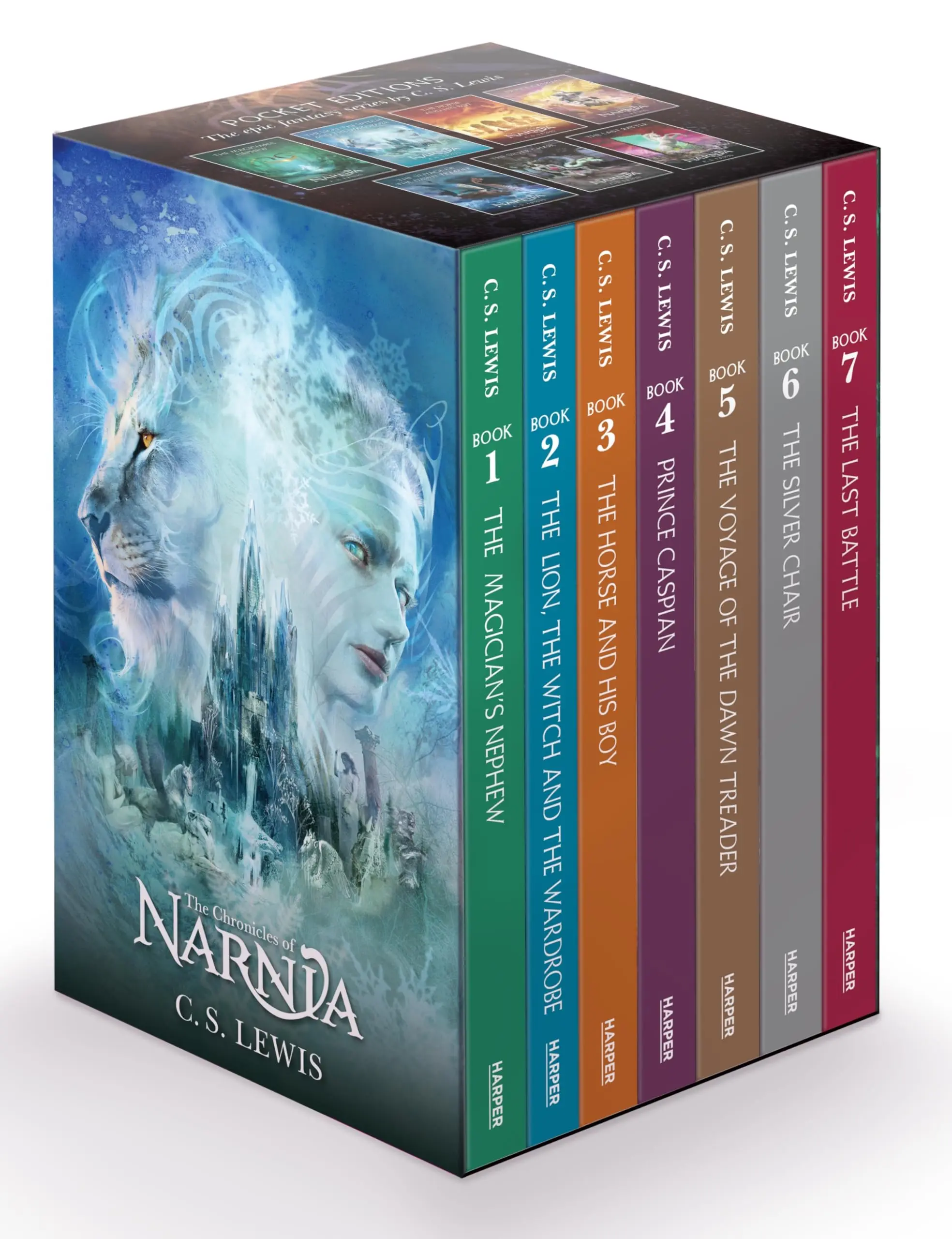 The Chronicles of Narnia 7-Book Box Set: The Magician's Nephew, the Lion, the Witch and the Wardrobe, the Horse and His Boy, Prince Caspian, the Voyag -- C. S. Lewis - Boxed Set