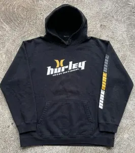 Vintage Hurley Nine Nine Nine Faded Black Hoodie Mens Large Surf Skate T-shirt, Sweatshirt and Hoodie