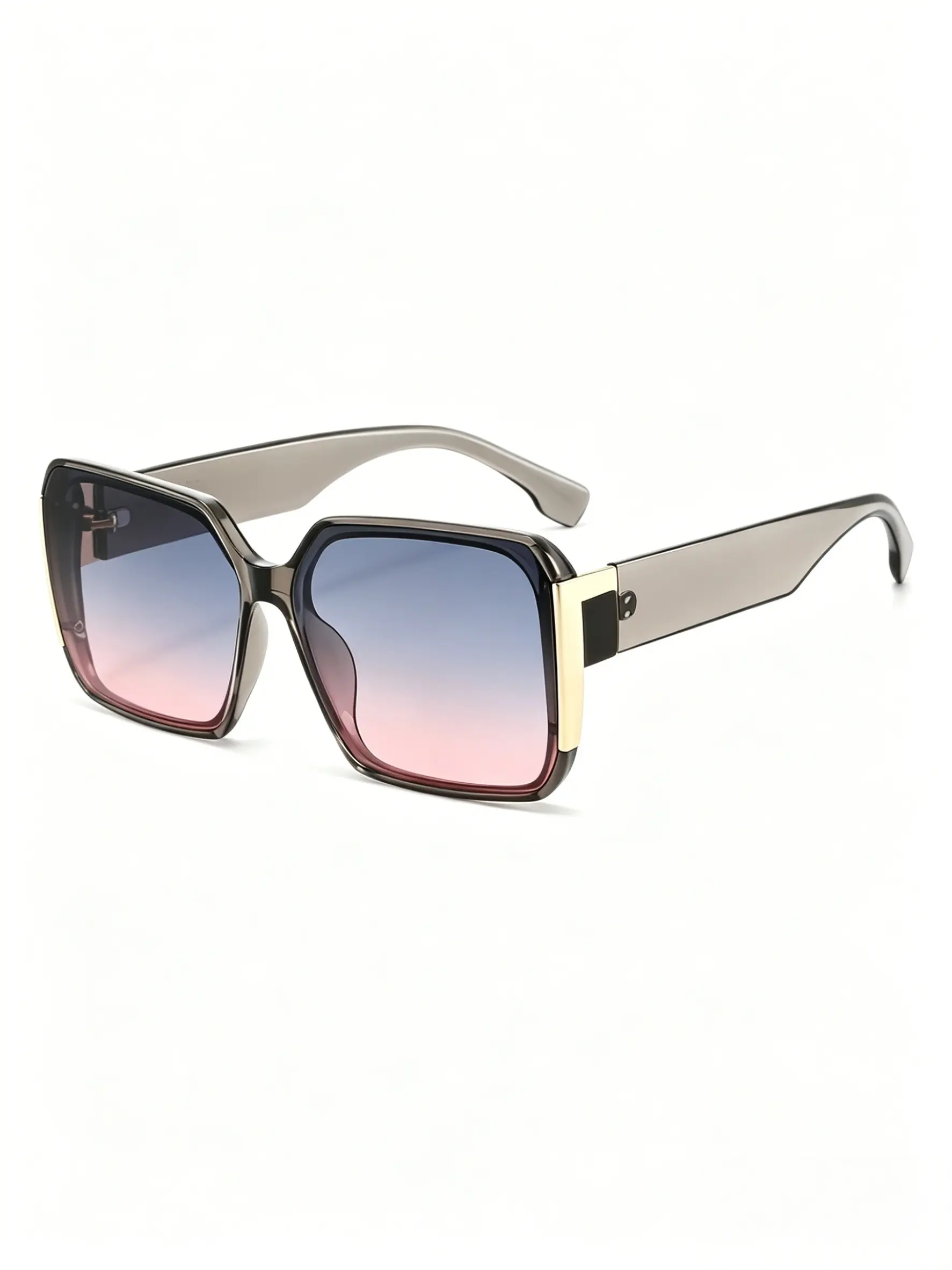 Square Fashion Sunglasses, Trendy Casual Sunglasses, Outdoor UV Protection, Large Frame, Unisex, Original Design, Casual Style, All Seasons, Summer Sunglasses, Ideal Daily Use, Trendy Shades