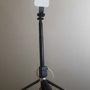 Product Review of New 6 in 1 Selfie Stick With Fill Light, 67" Phone Tripod & Wireless Remote Page Turner,Bluetooth Camera Video Recording Remote,Music Control, for iPhone ,iPad ,iOS,Android from _**z