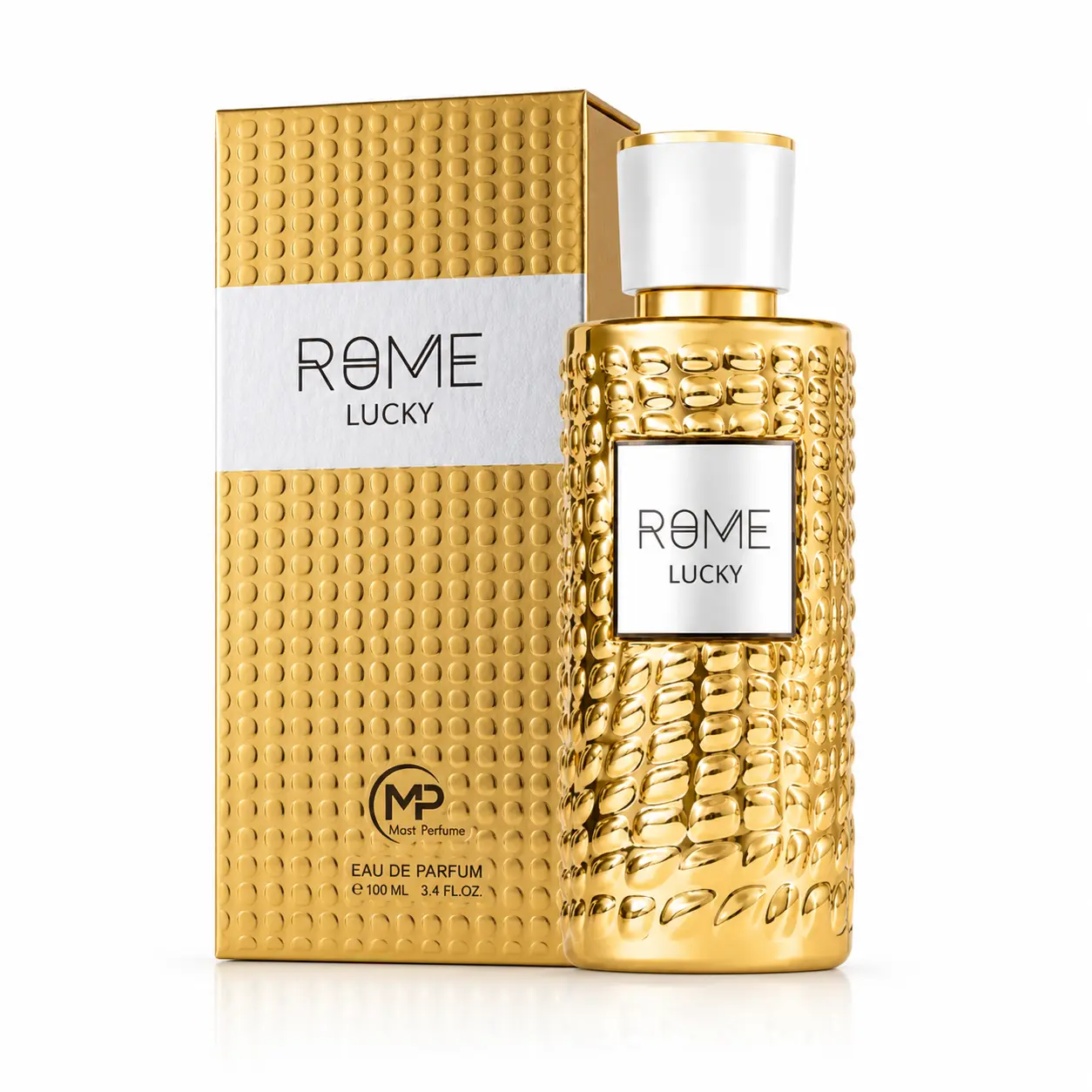 Rome Lucky Eau de Parfum 100ml (3.4 oz) by Mast Perfume | Citrus, Honey, Jasmine, Amber & Musk | Luxury Long Lasting Fragrance for Men