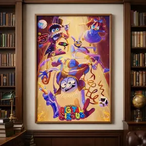 Matte Vertical Poster, The Amazing Digital Circus The Last Act Poster, Amazing Digital Circus Poster Set 4, Indie Animation Wall Art