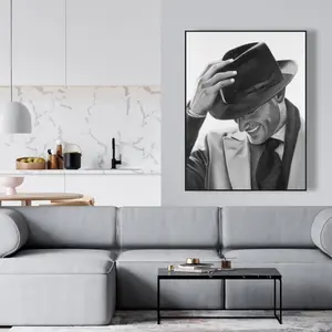 Begin Home Decor C1FC3648YOS27I 36 x 48 in. Well-Dressed Man - Black Vintage Framed Canvas Home Decor