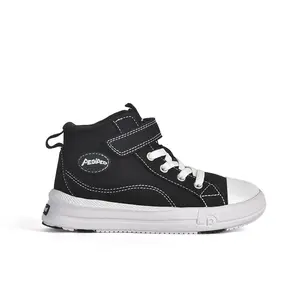 Pediped Mookie Flex Black Sneakers - Soft Breathable Flexible for Healthy Foot Development Approved by American Podiatric Medical Association