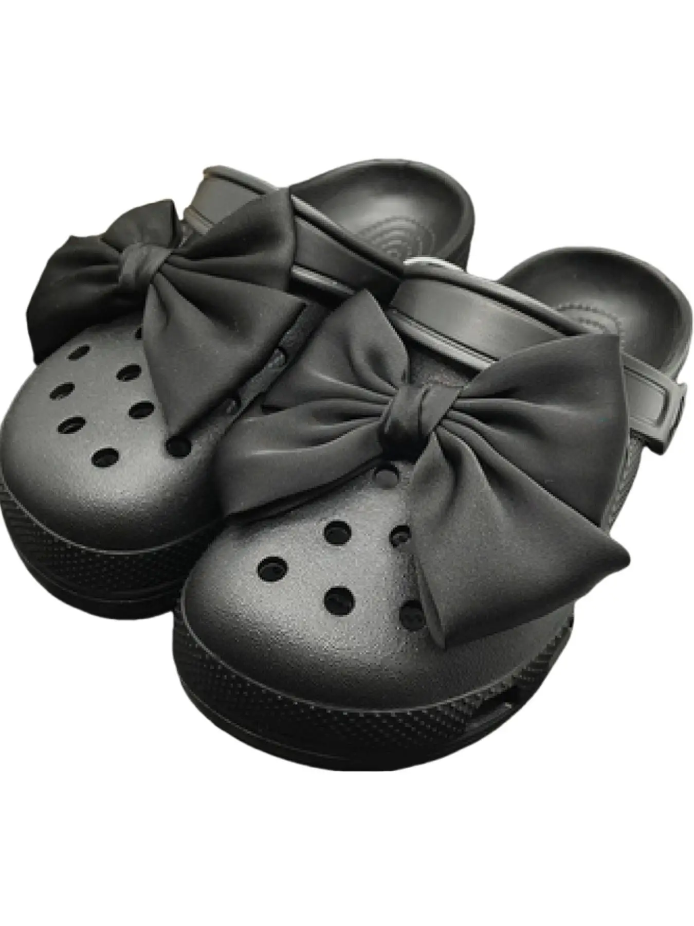 Solid Color Bowknot Design Shoes Decorations, Cute Shoes Jewelry for Women & Girls, Fashionable Shoes Decorations for Clogs, Shoes Diy Accessories