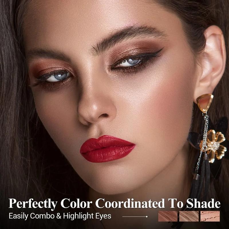 3Pcs Neutral Brown Eyeshadow Stick Set, Matte And Shimmer Creamy Eyeshadow Pencil, Shiny Pink Shadow, Waterproof Long Lasting Smoky Eye Makeup 3Pcs Neutral Brown Eyeshadow Stick Set, Matte And Shimmer Creamy Eyeshadow Pencil, Shiny Pink Shadow, Waterproof Long Lasting Smoky Eye Makeup