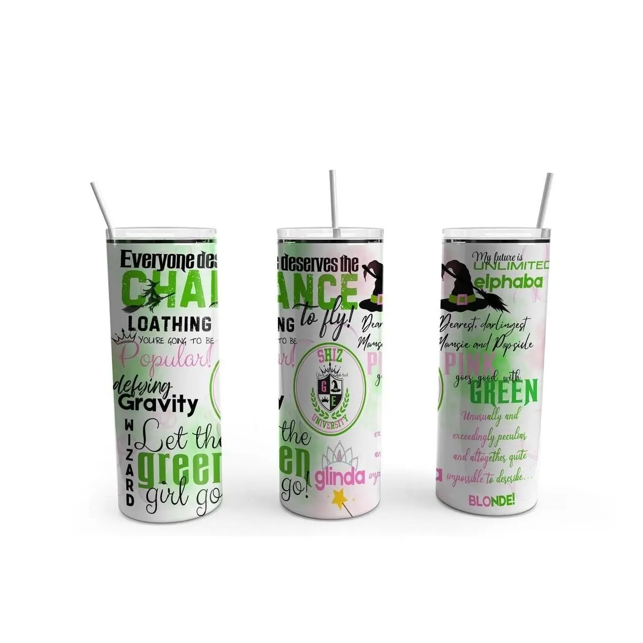 Wicked Skinny Stainless Steel Tumbler 20oz , Flip Top Add On!