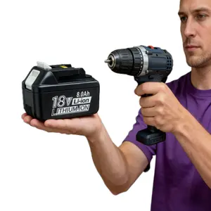 Universal 18V Replacement Battery for Makita BL Series - Works with BL1850, BL1840, BL1830, BL1815, Industrial Grade 18V Li-Ion Battery for Makita - Built for Durability and Reliability on Job Sites