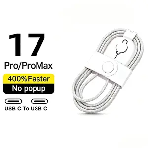 60w USB-C to USB-C Fast Charging Cable, Compatible with iPhone 17/16/15, Galaxy S24/s23/s22, iPad Pro/air, Quick Charge Cord, Smartphone