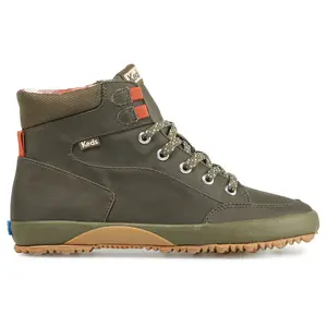 Keds Womens Scout Iv Splash Canvas Lace Up Casual Boots Ankle Low Heel 1-2" - Green