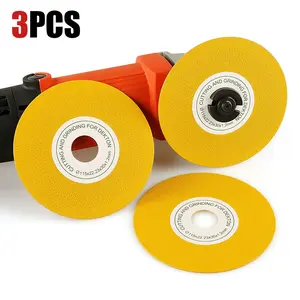3PCS 4.5" Diamond Grinding Disc - 45° Bevel Cutting Discs for Tile, Ceramic, Marble, Stone, Angle Grinder Extra Wide Cutting Saw Blade