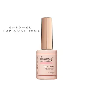 Luminary Empower Top Coat Gel Nail Polish 10ml Multi Flex Shine No Wipe UV LED Friendly