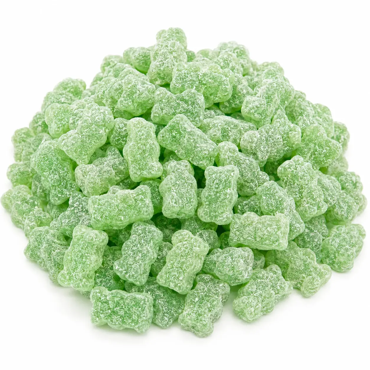 Sour Green Apple Gummy Bears, 1 lb Bulk Bag, Soft & Chewy Vegan Gummy Candy, Dye-Free Fruit Flavored Candy for Parties, Candy Buffets & Everyday Snacking