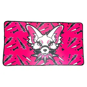 Bad Dog Desk Mat - Furry Mousepad - Cartoon Cool Gaming Deskmat Mouse Pad for PC Setup, Office Desk Decor, and Room Accessories
