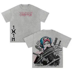 Tony Chopper Elbaf Arc Anime Graphic Tee | OP Elbaf Arc Oversized T-Shirt | Chopper Pirate Doctor Manga Streetwear | Vintage Washed Anime Apparel | Straw Hat Crew Fan Gift