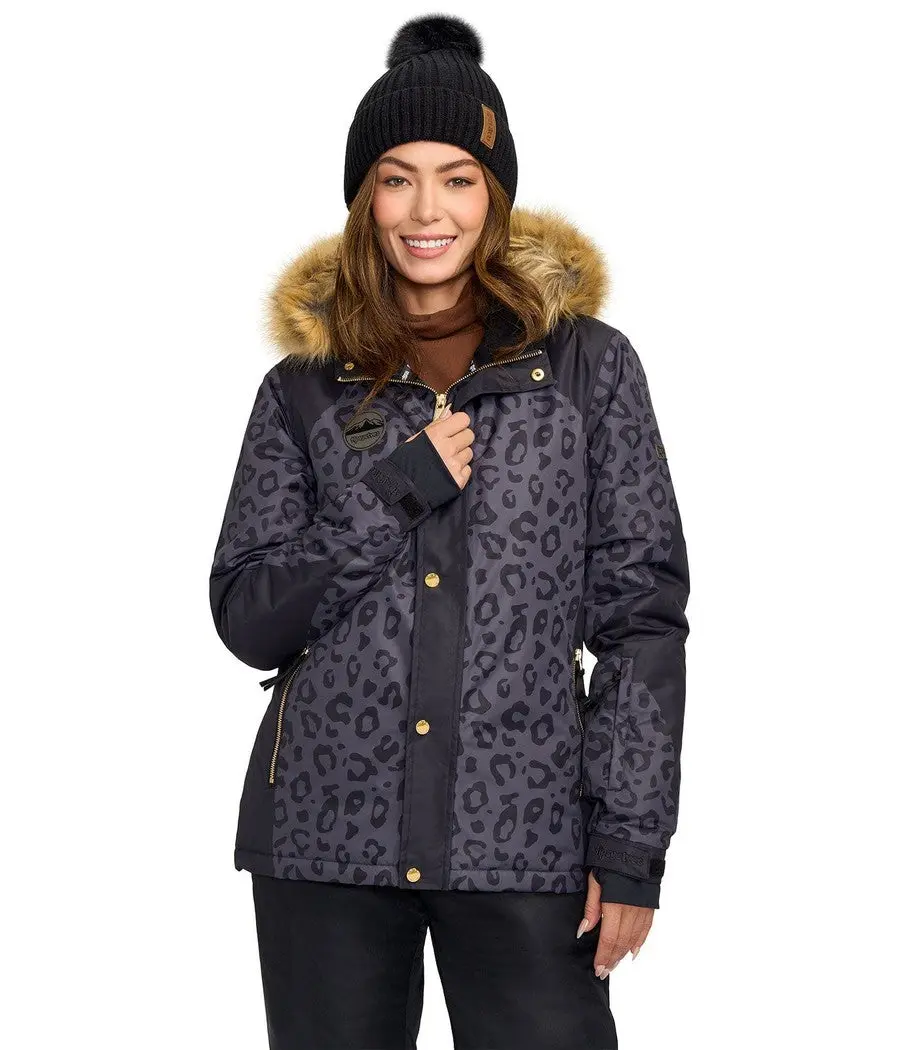 Women's Midnight Leopard Snowboard Jacket Women's Midnight Leopard Snowboard Jacket