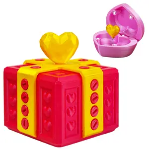 Annyoying Present with Heart in a Box Valentine's Day Gifts Box Hilarious Screw Challenge Middle Finger Surprise Endless Puzzle 3D Printed Gift for Birthday