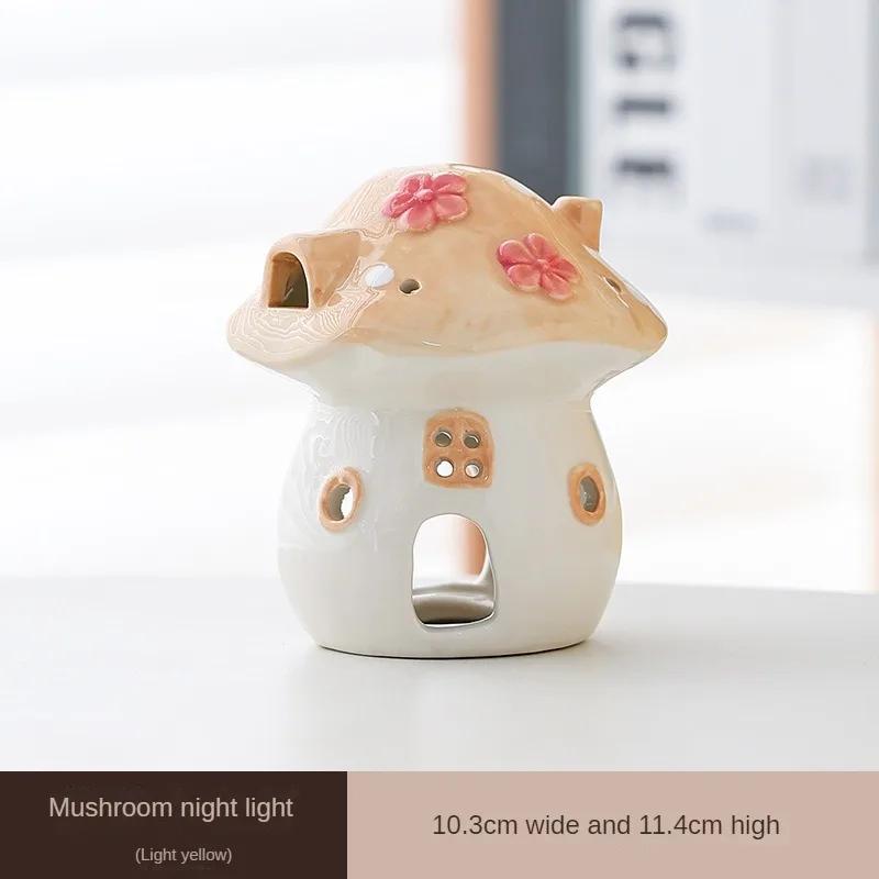 Ceramic Mushroom Tea Candle Holder