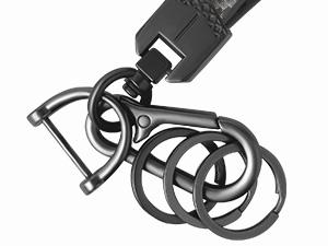 Leather Car Keychain,Carabiner Clip Key Fob Keychain for Home Car Keys Women Men