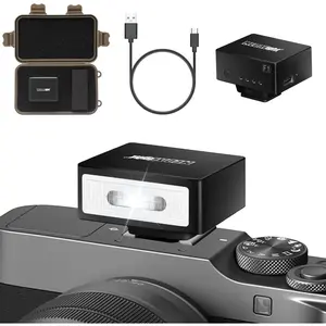 Mini Camera Flash Speedlite For Ricoh (GR3,GR3X,etc.),Nikon,Canon,Fuji Digital Film Cameras,Mini hot Shoe Flash For DSLR Camera(Not Compatible For Sony ZV-1F)