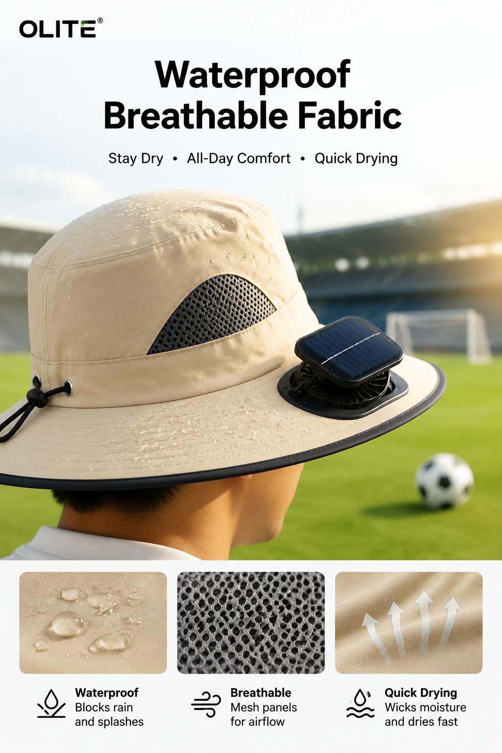 New Solar-Powered Outdoor Cooling Fan Hat — Sun Protection Hat with Solar Fan | Dual-Power Rechargeable Fan | Outdoor Water-Resistant Fan | Ideal for Sporting Events | Unisex Design | TikTokShopSpringGlowUp Sun Bucket Hat Lightweight Golf Hat New Solar-Powered Outdoor Cooling Fan Hat — Sun Protection Hat with Solar Fan | Dual-Power Rechargeable Fan | Outdoor Water-Resistant Fan | Ideal for Sporting Events | Unisex Design | TikTokShopSpringGlowUp Sun Bucket Hat Lightweight Golf Hat