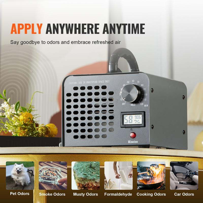 VEVOR Ozone Generator, TikTokShopBlackFriday, Max. 36000mg/h Ozone Machine, Odor Remover, High Capacity Commercial/Industrial, 0-120 Min Time Setting for Rooms & Cars  VEVOR Super Brand Day