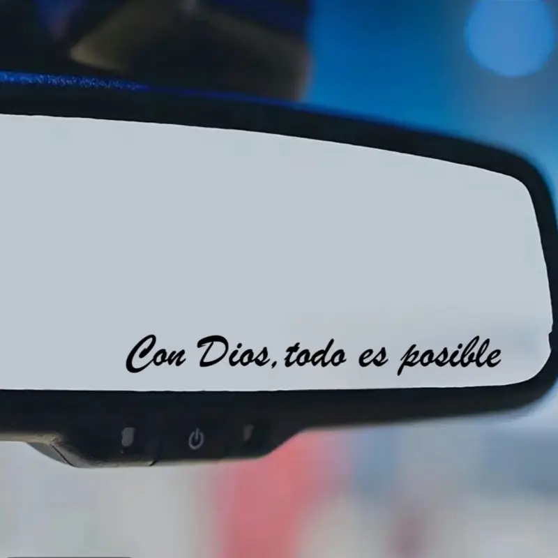 Con Dios, Todo Es Posible Vinyl Decal Sticker fade resistant