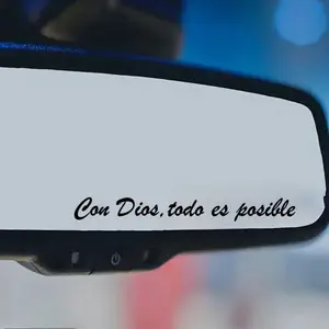 Con Dios, Todo Es Posible Vinyl Decal Sticker fade resistant
